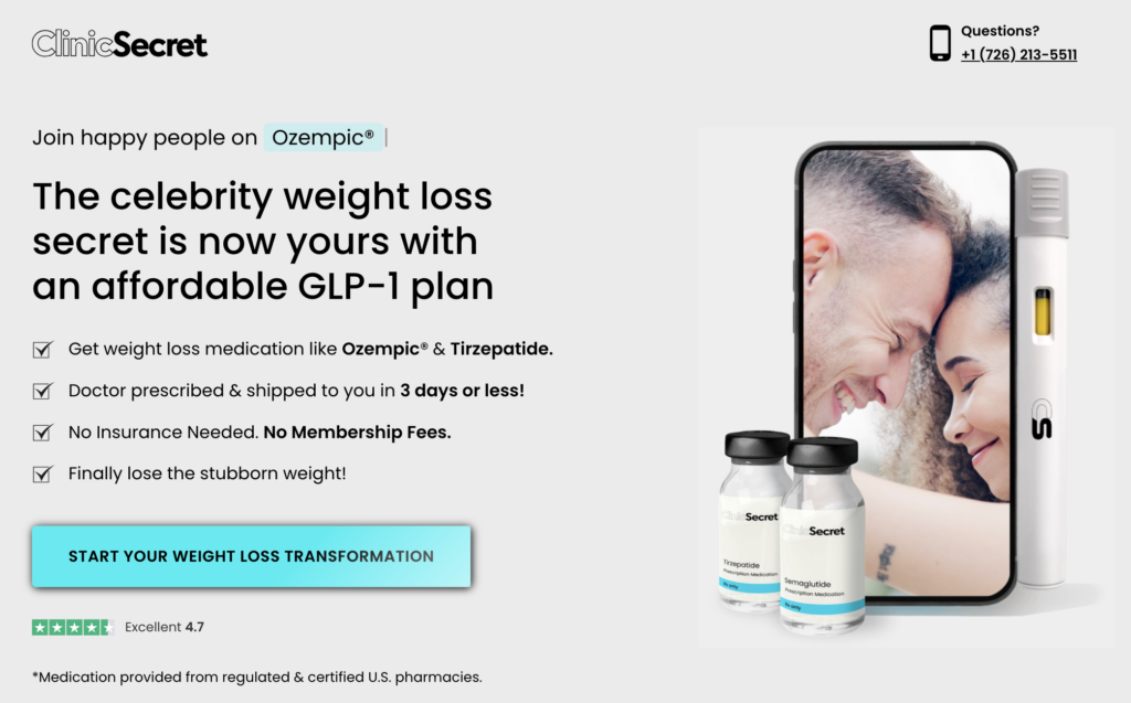 Clinic Secret Home Page Hero Section