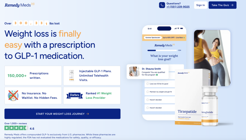 RemedyMeds Home Page Hero Section