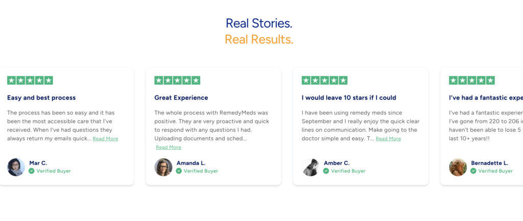 RemedyMeds Trustpilot Reviews